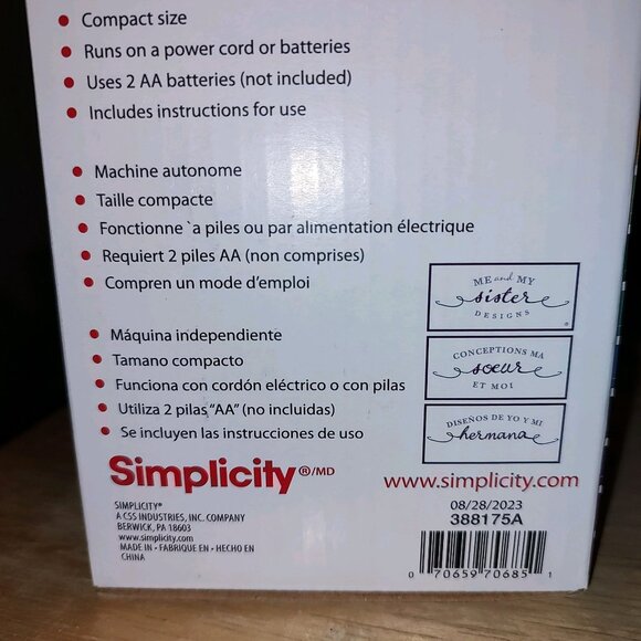 Simplicity Side Winder-NEW IN BOX-Portable Bobbin Winder - Picture 2 of 2